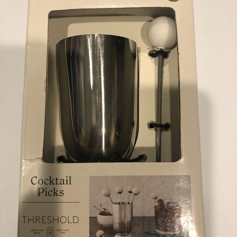 Threshold Silver Cocktail Picks
